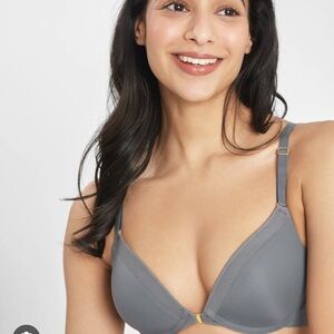 Lively Charcoal Gray Bra